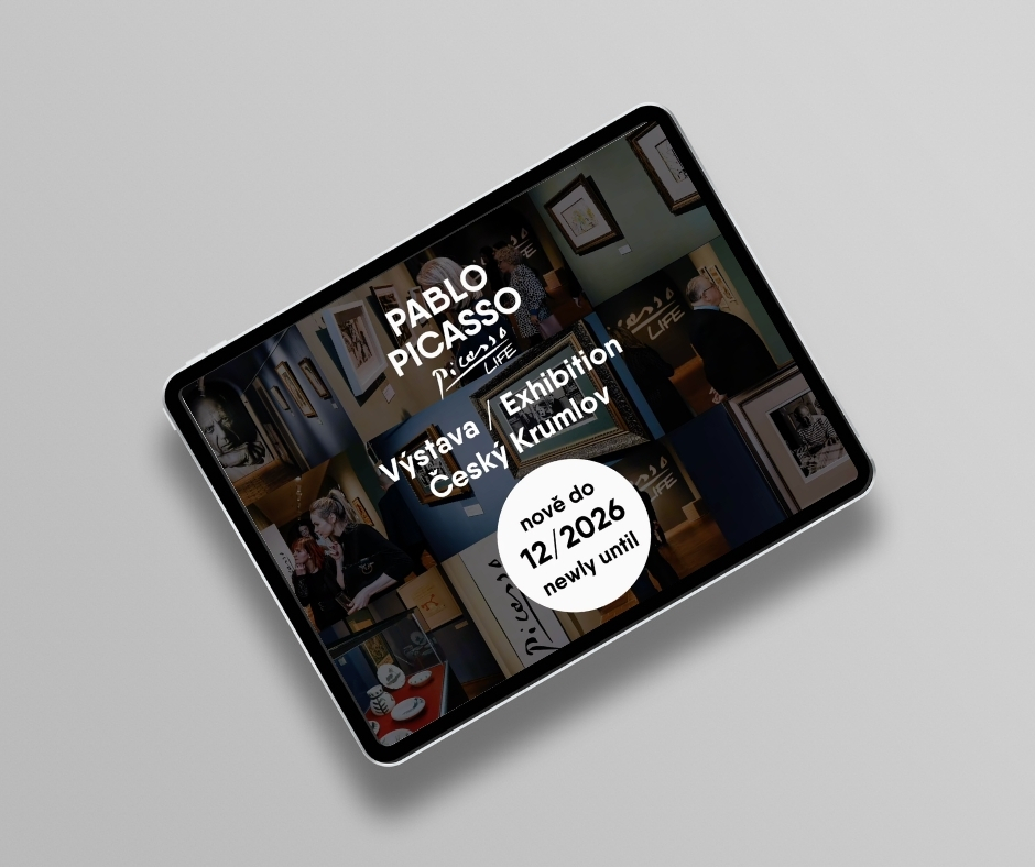 Výstava PICASSO LIFE v Českém Krumlově se prodlužuje do 12/2026!